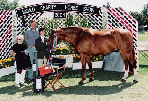 Alison Agley and Archie Champion Amateur Owner Hunters 18-35 2001 Menlo Charity Horse Show Photo JumpShot