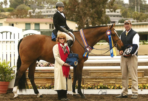 Overseas owned by Laura Wasserman Classic Champion Amateur-Owner Hunter 2009 Del Mar National Photo Osteen