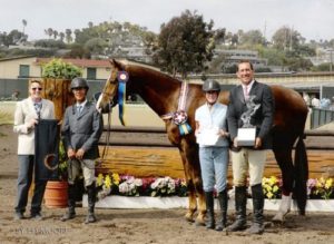 John French and Andiamo owned by Janie Andrew Grand Champion 2nd Year Green Champion Regular Working Hunters Winner 2007 Couldn't Resist Perpetual Trophy 2007 Del Mar National