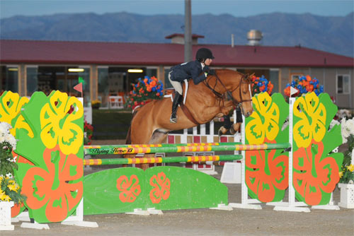 Lily Blavin and Sander Ronnie Mutch Equitation Classic 2013 HITS Desert Circuit Photo Flying Horse