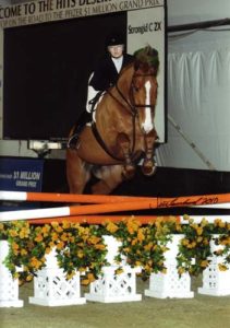 Lucy Davis and Patrick owned by Old Oak Farm Winner USET USEF WIHS and ASPCA classes 2010 HITS Desert circuit Photo Flying Horse