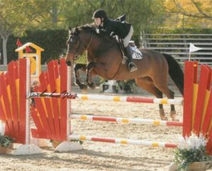 Nicole Hasteltine and Copado owned by Annette Peterfy Champion Modified Junior Amateur Jumper 2012 Los Angeles Season Opener Photo Flying Horse