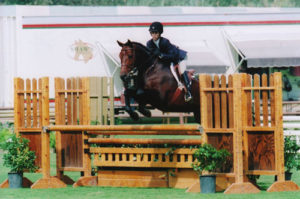 Gabbi Langston and Capone owned by Stephanie Danhakl Small Junior Hunters Oaks Blenheim Summer 2008