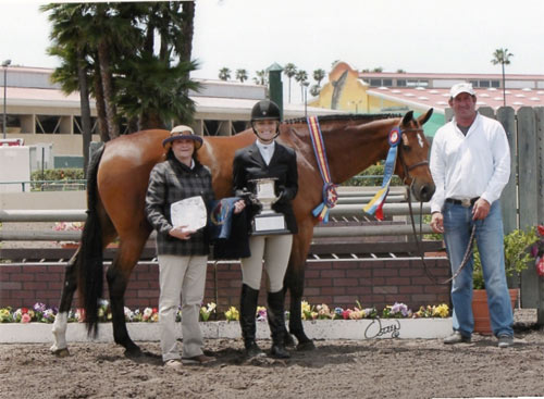 Montana Coady and Winnetoe Winner of the Pep Talk Perpetual Trophy 2013 Del Mar National Horse Show Photo Osteen