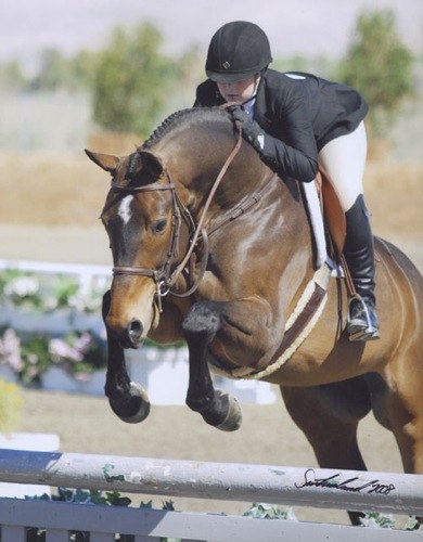 Ashley Pryde and Truly Large Junior Hunter Champion 2008 HITS Desert Circuit Photo Flying Horse
