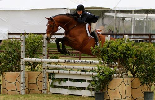Lily Blavin and Montague Large Junior Hunter 15 and Under 2013 Blenheim Spring Photo G & G Equine