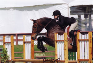 Ashley Pryde and Truly Large Junior Hunters 15 and Under Oaks Blenheim 2008 Photo Cathrin Cammett