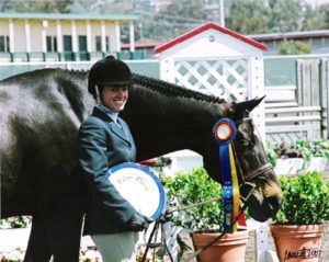 Teddi Jo Mellencamp and Carson owned by Janie Andrew Winner Regular Working Hunters 2007 Palms Classic Horse Show Photo Cathrin Cammett