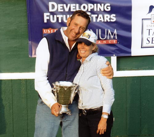 Archie Cox and Robyn Steigler Trainers USET Finals Champion Demi Steigler 2011 LA International Photo Flying Horse