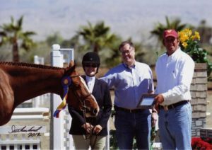 Polly Sweeney and Duet Champion Amateur-Owner Hunter 36 & Over 2012 HITS Desert Circuit Photo Flying Horse