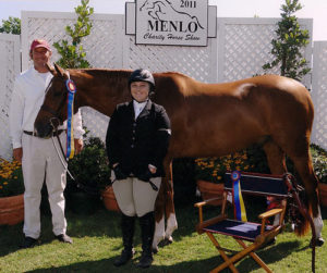 Chelsea Samuels and Brooklyn owned by Woodvale Champion Adult Hunter 18-30 2011 Menlo Charity Horse Show Photo JumpShot