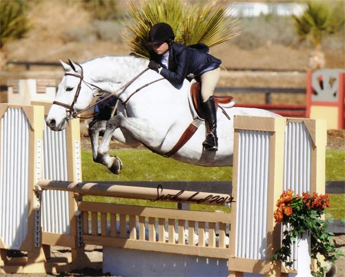 Lily Blavin and Cruise owned by Jessica Singer 2012 HITS Desert Circuit Photo Flying Horse