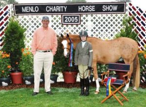 Lucy Davis and Enrico Best Pony Rider 2005 Menlo Charity Photo JumpShot