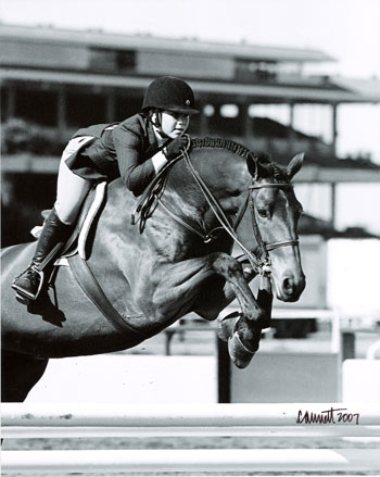 Delanie Stone and White Oak Winner Best Child Rider 2007 Palms Classic Horse Show Photo Cathrin Cammett
