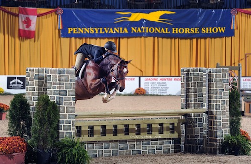 Virginia Fout and Cristiano Amateur Owner Hunter 2015 Pennsylvania National Photo Al Cook