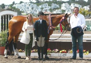 Katherine Dash and Pirouette owned by Shawna Dash Champion Junior Hunter 3'3" 2015 Del Mar National Photo Osteen