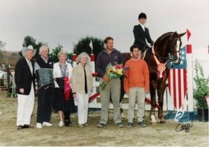 Marissa Banks and Well To Do Reserve Champion 2002 PCHA Medal 14 & Under Portuguese Bend National Photo Osteen