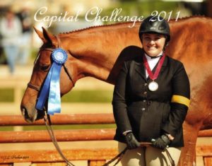 Chelsea Samuels and Brooklyn owned by Woodvale Inc Champion Adult Hunter 18-35 2011 Capital Challenge Photo JL Parker