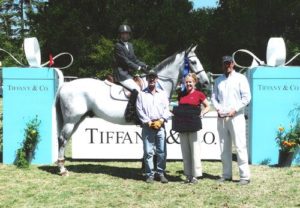 Gail Barrett and Puttin on the Ritz $10,000 Adult Amateur Jumper Classic Winner 2003 Menlo Charity Horse Show Photo JumpShot