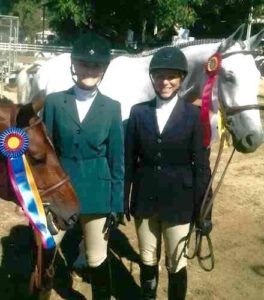 Karin Binz and Walnut Creek with Montana Coady Amateur Owner Hunter 3'3" 2014 Gold Coast Series Los Angeles Equestrian Center