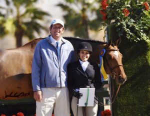 Laura Wasserman and Back in the Game Amateur Owner Hunters 36 & Over 2012 HITS Desert Circuit Photo Flying Horse