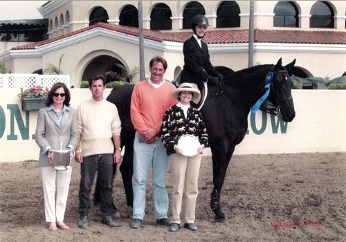 Stephanie Danhakl and Marcellus Champion Equitation Flat 15–17 2003 Del Mar National Photo Quince Tree