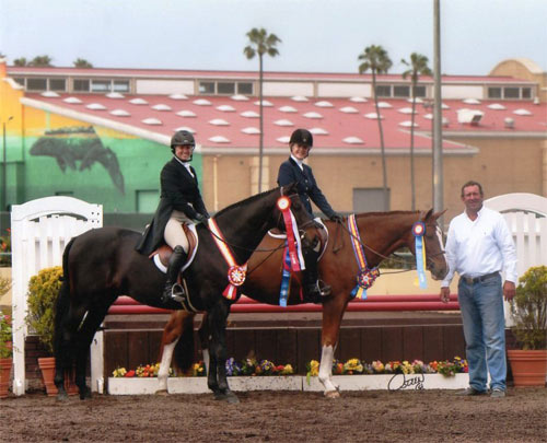 Virginia Fout and Regency Reserve Champion Adult Amateur Classic Polly Sweeney and Duet Champion Adult Amateur Classic 2013 Del Mar National Photo Osteen