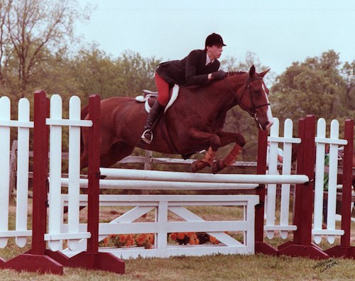 Archie Cox and Mr. Hippo ASPCA Maclay Class 1983 Muttontown Preserve Horse Show Photo Leslie Wilson