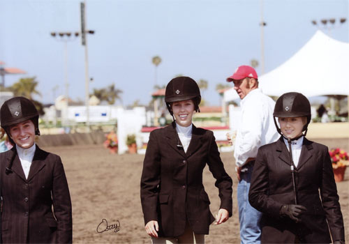 Cayla Richards Gabbi Langston Ashley Pryde and Archie Cox 2010 Del Mar National Photo Osteen