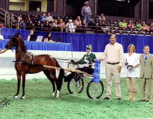 Archie Cox Stephanie Wheeler and Chuck Walker Presenting at the 2009 Saddlebred World Championship Show Louisville KY