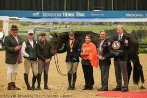 Virginia Fout and Carma Amateur Owner Hunter 3'3", Champion 2016 National Horse Show Photo by Taylor Renner/Phelps Media