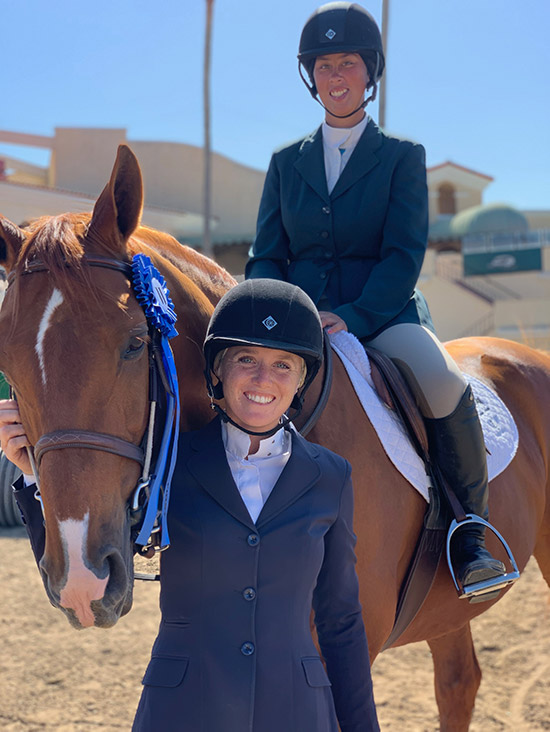 Meredith Mateo and Need I Say Low Adult Jumper Champion 2019 Del Mar National