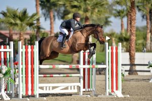 Alison Sweeney and Upfront Adult Jumper 2018 HITS Desert Circuit Photo by ESI