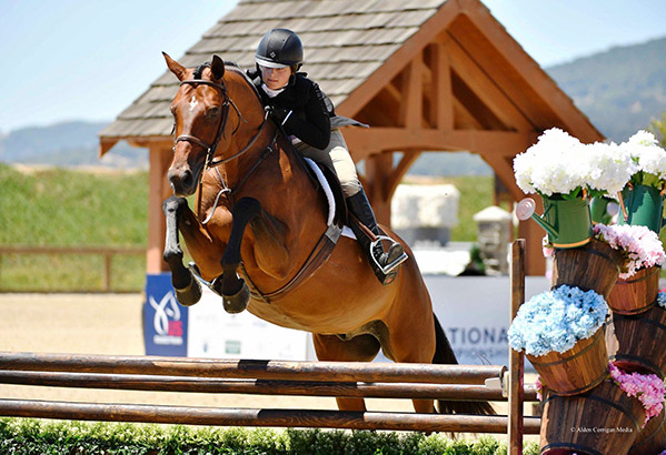 Stella Wasserman and Boss Small Junior Hunter, 15 & Under 2019 Giant Steps Charity Classic Photo by Alden Corrigan Media