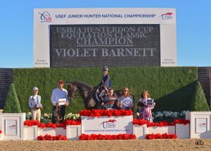 Violet Lindemann Barnett USHJA Hunterdon Cup Equitation Classic Champion 2019 USEF Junior Hunter National Championship Photo by Grand Pix