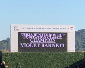 Violet Lindemann Barnett USHJA Hunterdon Cup Equitation Classic Champion 2019 USEF National Junior Hunter Finals Sonoma Horse Park