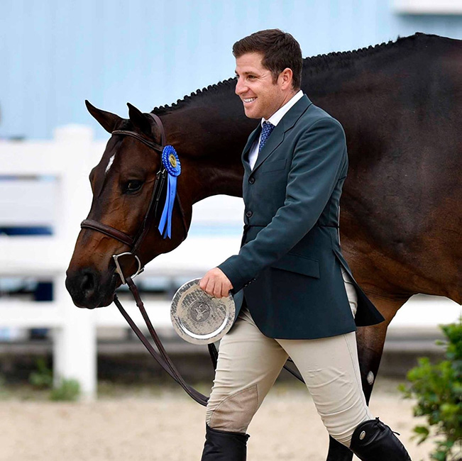 Lindsay Maxwell's Technicolor and Nick Haness Champion First Year Green Hunter 2016 Devon Horse Show