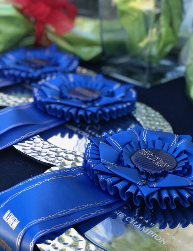 Blenheim ribbons and trophy plates