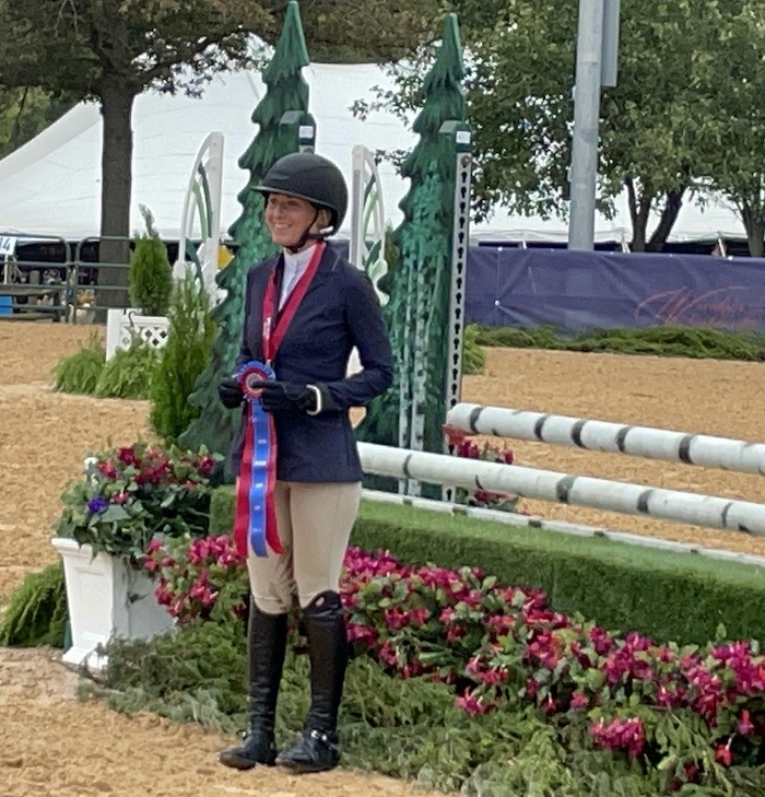 Julia Greenspan Champion Adult Equitation Section A Undefeated 2023 Capital Challenge