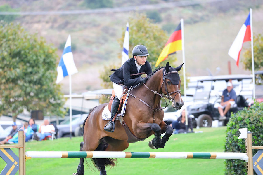Trent McGee and Caracas Intl. Jumping Festival Grand Prix, 1.50m 2023 Blenheim EquiSports Photo by McCool