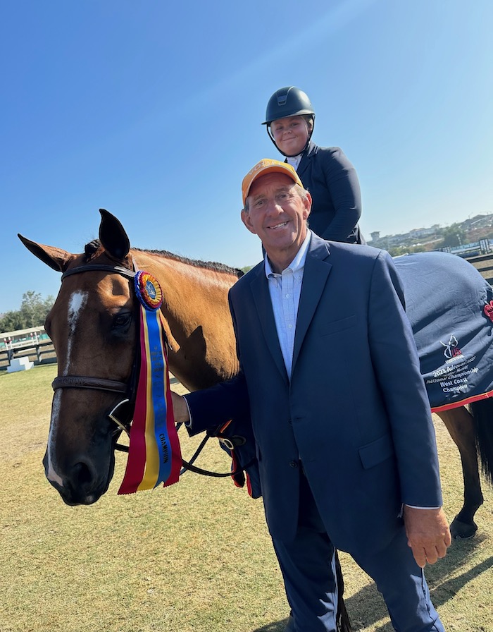 Violet Tatum and Valedictorian with Archie Cox Overall Champion 3'6" Small Junior Hunter 15 & Under 2023 Adequan/USEF Junior Hunter National Championship - West