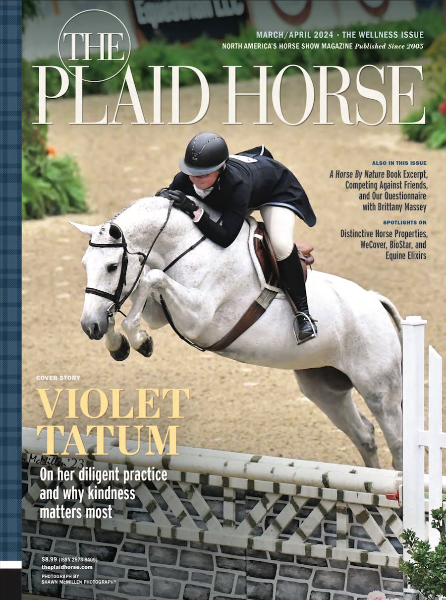 Violet Tatum The Plaid Horse cover story April 2024