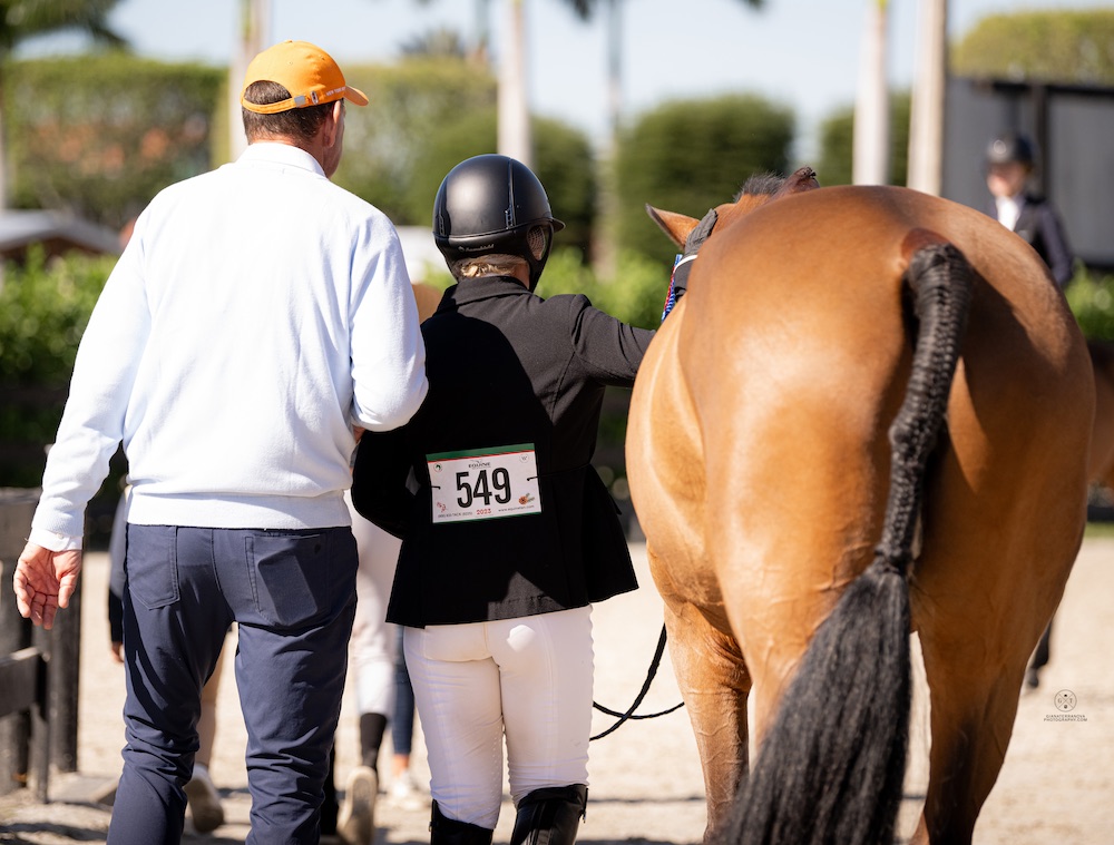 Violet Tatum with Archie Cox and Beatrise, owned by Orpen Horses 2024 Holiday Finale Wellington, Florida